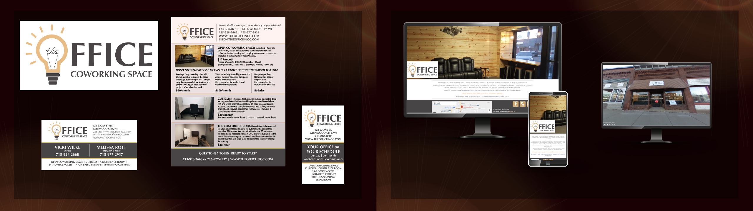 The Office Coworking Space case study portfolio image